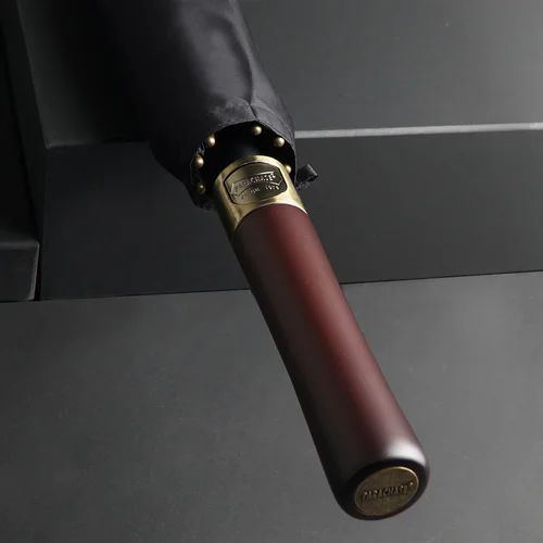 남성과 여성을 위한 큰 방풍 우산, 나무 긴 손잡이, 고급 비즈니스 야외 대형 골프 우산, 130cm 직경  Best5