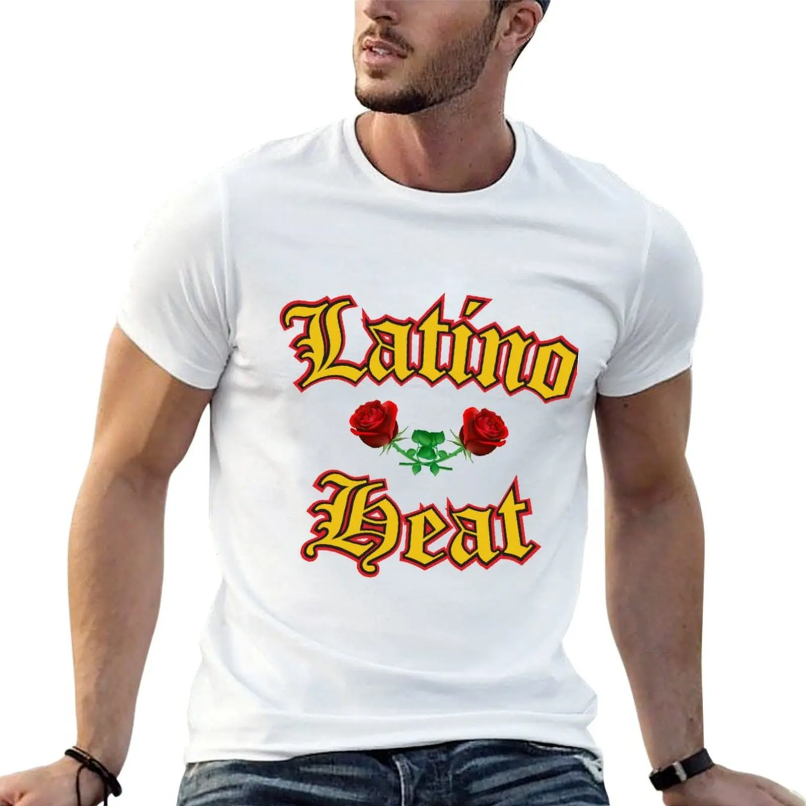 Latino Heat - Reggaeton design T-Shirt Luxury man quick-drying mens fashion