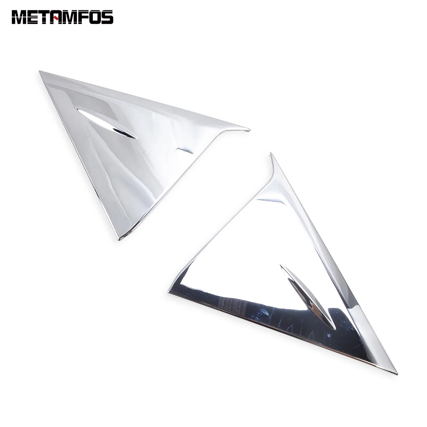 For Toyota Yaris Cross 2020 2021 2022 2023 2024 Chrome Side Tail Wing Rear Window Spoiler Cover Trim Sticker Car Accessories