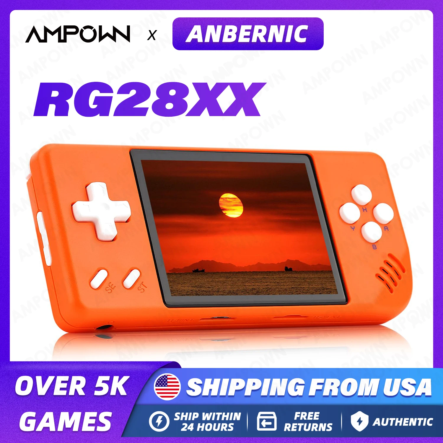 

ANBERNIC RG28XX Handheld Game Console 2.83'' IPS Screen HDMI Output Portable Video Player Ebook Reader Game Player Gift Mini A30