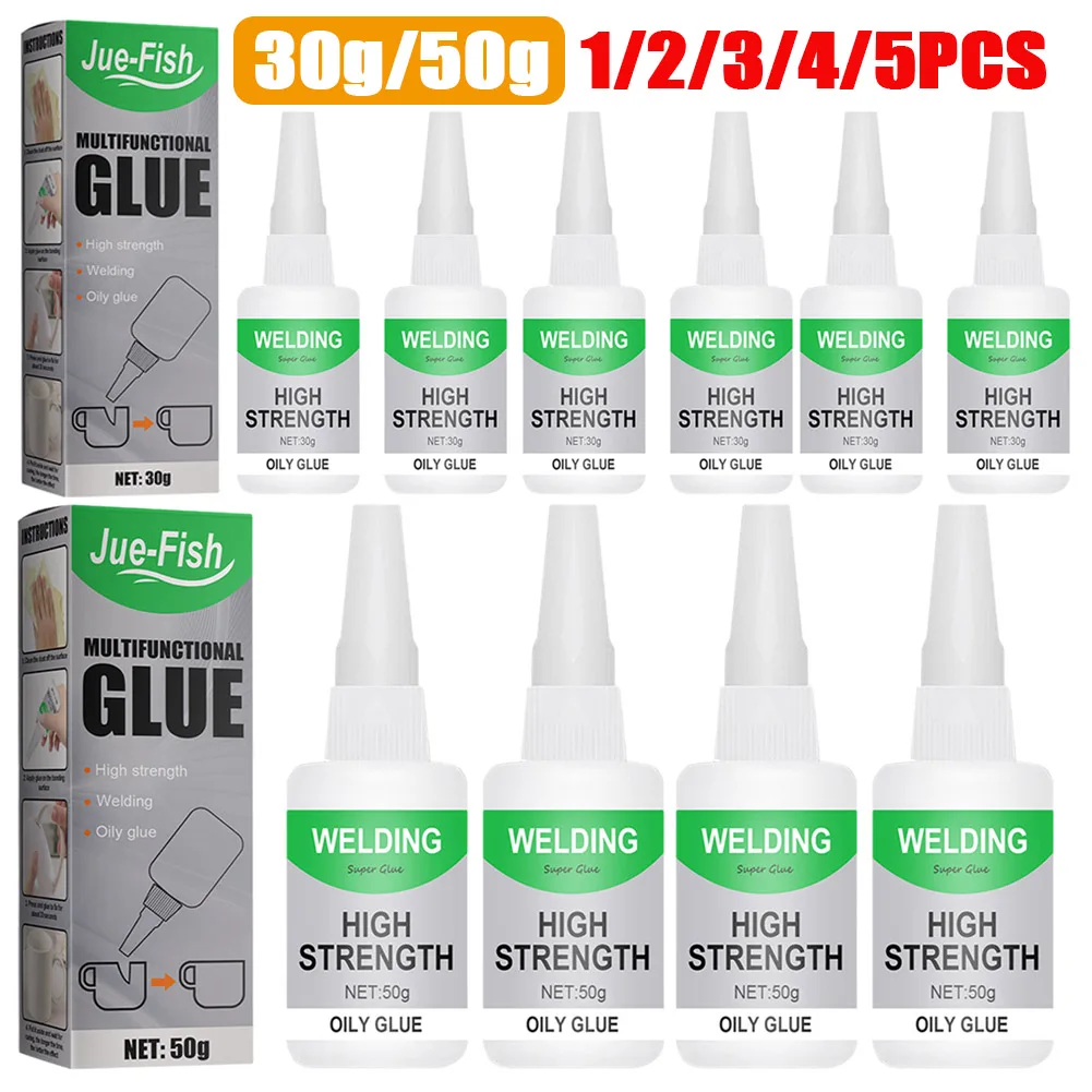 30/50g Welding High Strength Oily Glue Multifunctional Universal Superglue Liquid Quick Glue Extra Strong Glue for Glass Ceramic