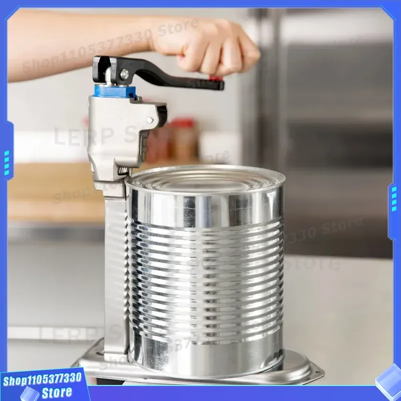 Heavy Duty Stainless Steel Can Opener Commercial Desktop Model for Restaurant Hotel Marine Use Durable Manual Tin Cutter Tool