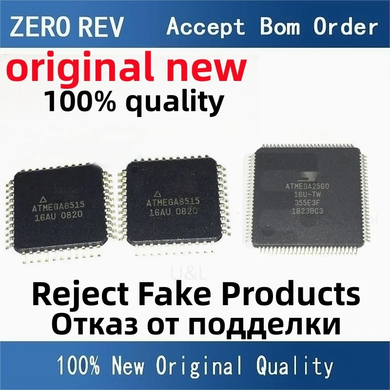 5-10Pcs 100% New free delivery ATMEGA8515-16AU ATMEGA851516AU TQFP44 ATMEGA2560-16AU ATMEGA256016U TQFP100 chips ic