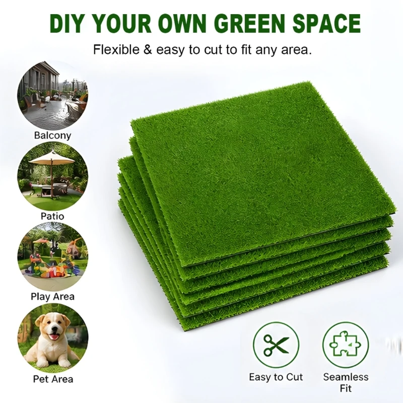 Artificial Grass Panels for Table Display, DIY Scenes and Home Styling A2BB