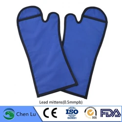 Genuine ionizing radiation protection 0.5mmpb lead mittens Veterinary applicable gamma ray and x-ray protective lead gloves