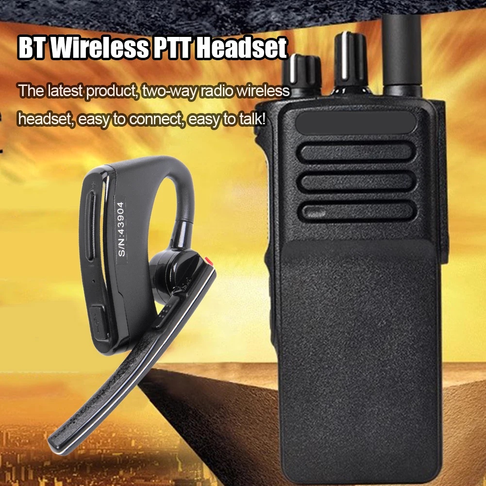 Wireless Walkie Talkie Bluetooth Headphones For Motorola EP450 GP88 CP88 Mic Headset Adapter Walkie Talkie PTT Headset Earpiece