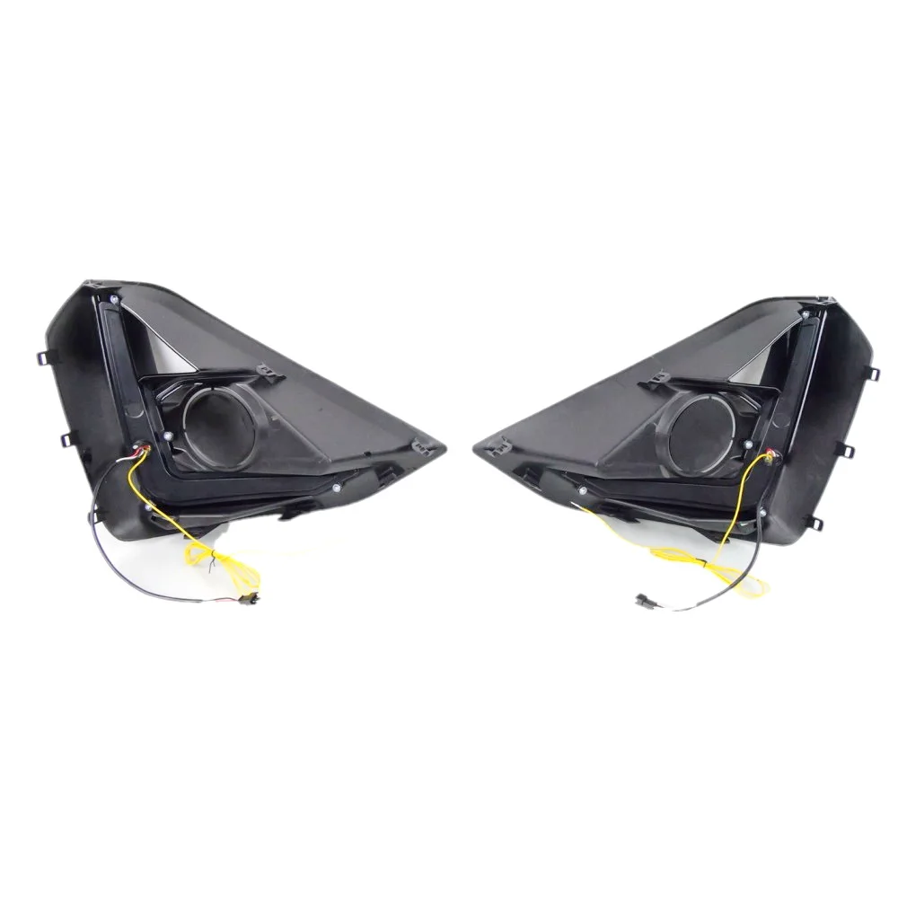 حافظة أضواء النهار LED من يوليو كينج لـ Isuzu D-MAX 2024 2025، 6000K أبيض DRL + إشارات الانعطاف الصفراء، ابدأ المسح الضوئي
