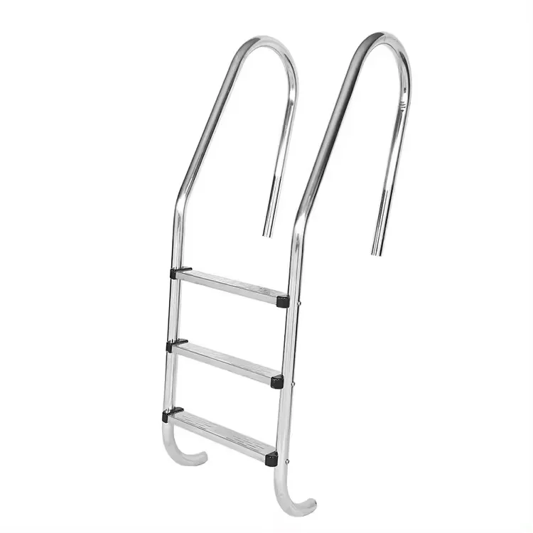 Swimming Pool Accessories Factory Direct Sales Pool 2/ 3/ 4/ 5 Steps Stainless Ladder Pool Handles Steel