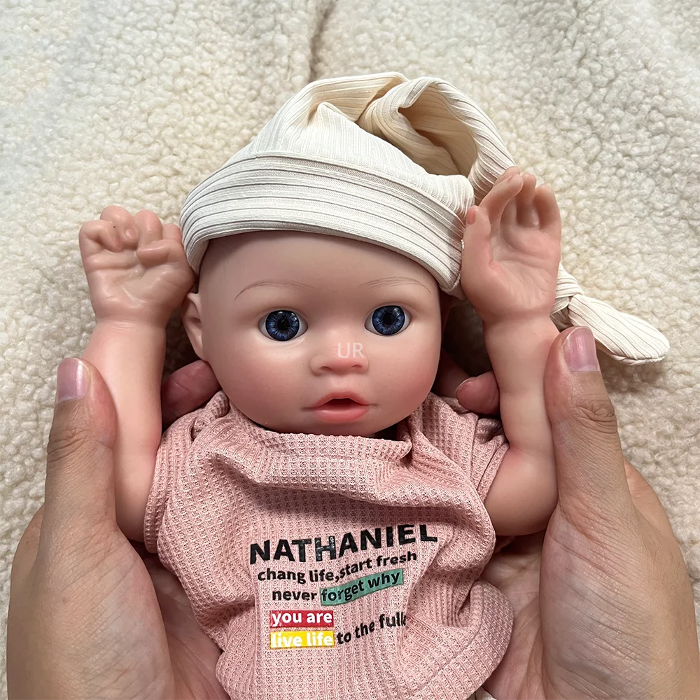 16inch Full Solid Silicone Reborn Baby Dolls Lifelike Baby Doll Newborn Girl Doll Genesis Painted Artist Collectibles