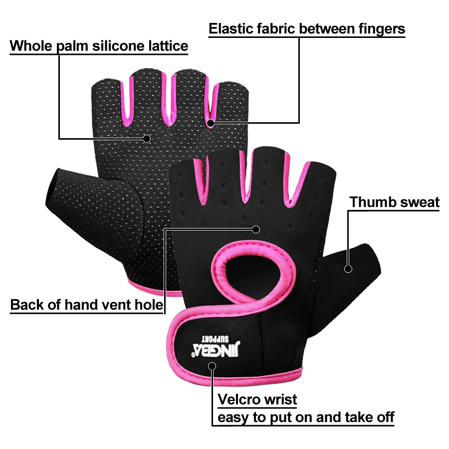 Gym Gloves Fitness Weight Lifting Gloves Body Building Training Sports Exercise Cycling Sport Workout Glove for Men Women