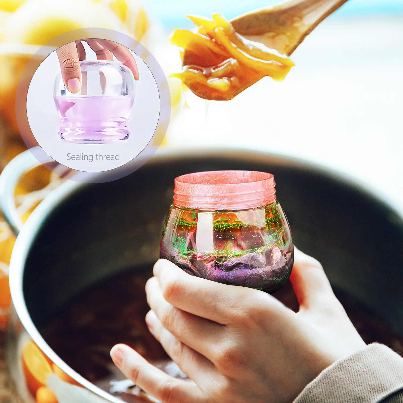 

2Pcs Silicone Jar Molds Resin Pudding Shape DIY Craft Storage Box Epoxy Casting Mold Resin Molds Pudding Jar Mold