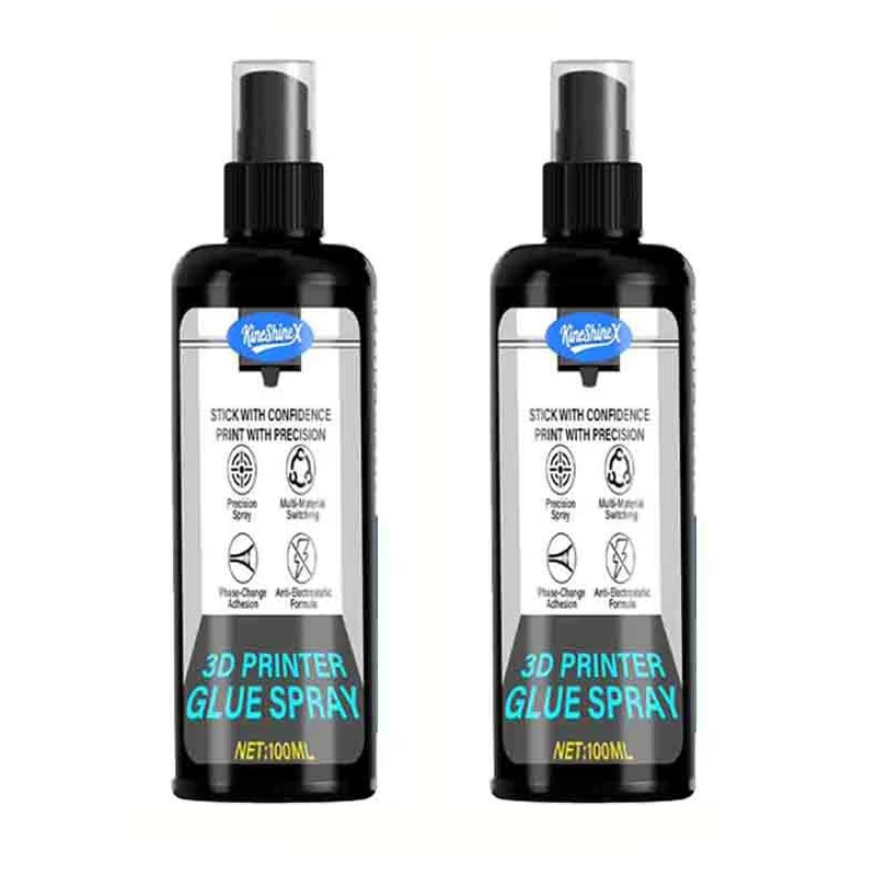 100/200 ml sterke 3D-printerlijmspray geschikt voor PLA, ABS, PETG, TPU-filamenten - vermindert kromtrekken, verbetert de hechting van het bed