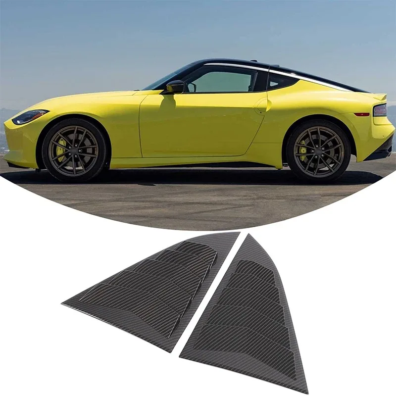 

For 2021-25 Nissan 400Z ABS Carbon Fiber Car Rear Triangle Shutter Cover Decorative Sticker Exterior Protection Car Accessories