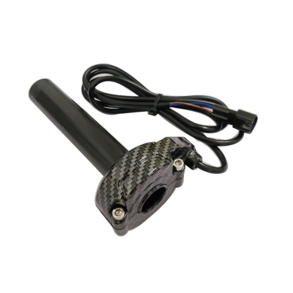 Carbon Fiber Throttle Grip 1.5m Cable For Surron For Light Bee Electric Dirt Bike Control Handle Aluminum Alloy Replacement Part