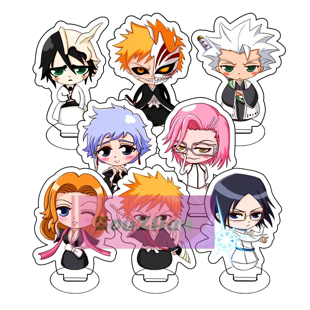 Anime Bleach Keychain, Cartoon Figures, Kurosaki, Ichigo, Ishida, Uryuu, Kuchiki, Rukia, Cosplay, Gift, Pendant, Acrylic, Fashio