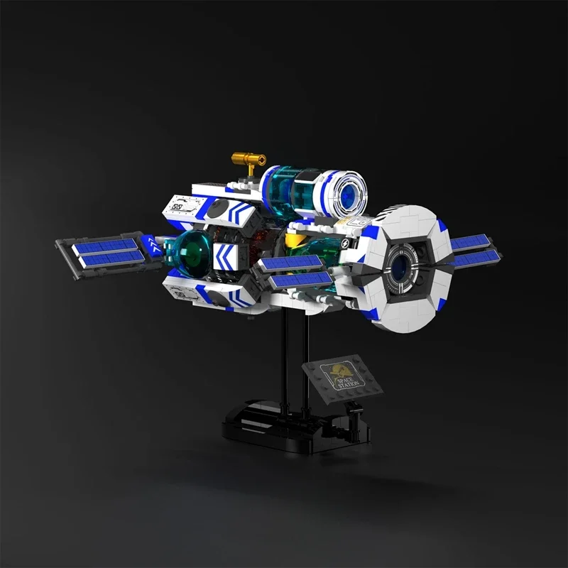 550 pièces MOC réelation Station spatiale interstellaire vaisseau spatial modèle blocs de construction ville pour enfants briques jouet cadeaux