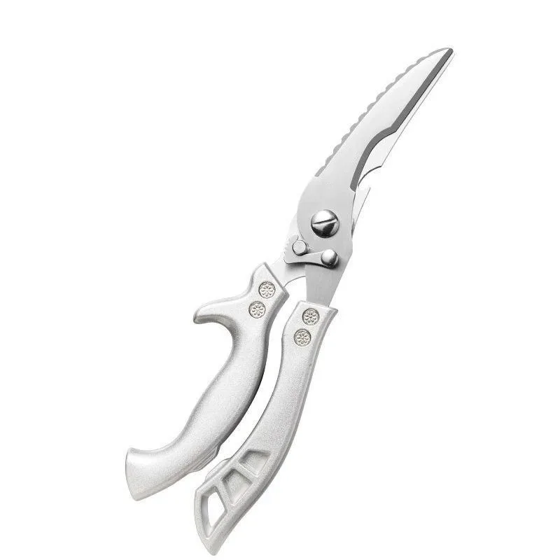 Multifunction Kitchen Scissors Stainless Steel, Heavy-Duty Household Meat, Fish, Chicken Bone Cutting Shears