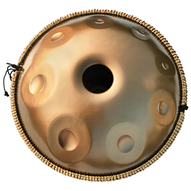 AS TEMAN Handpan 17 Notes D Minor Drum, Complete Gift Set with Carry Bag&Mallets&stand Sound Healing Instrument for professional