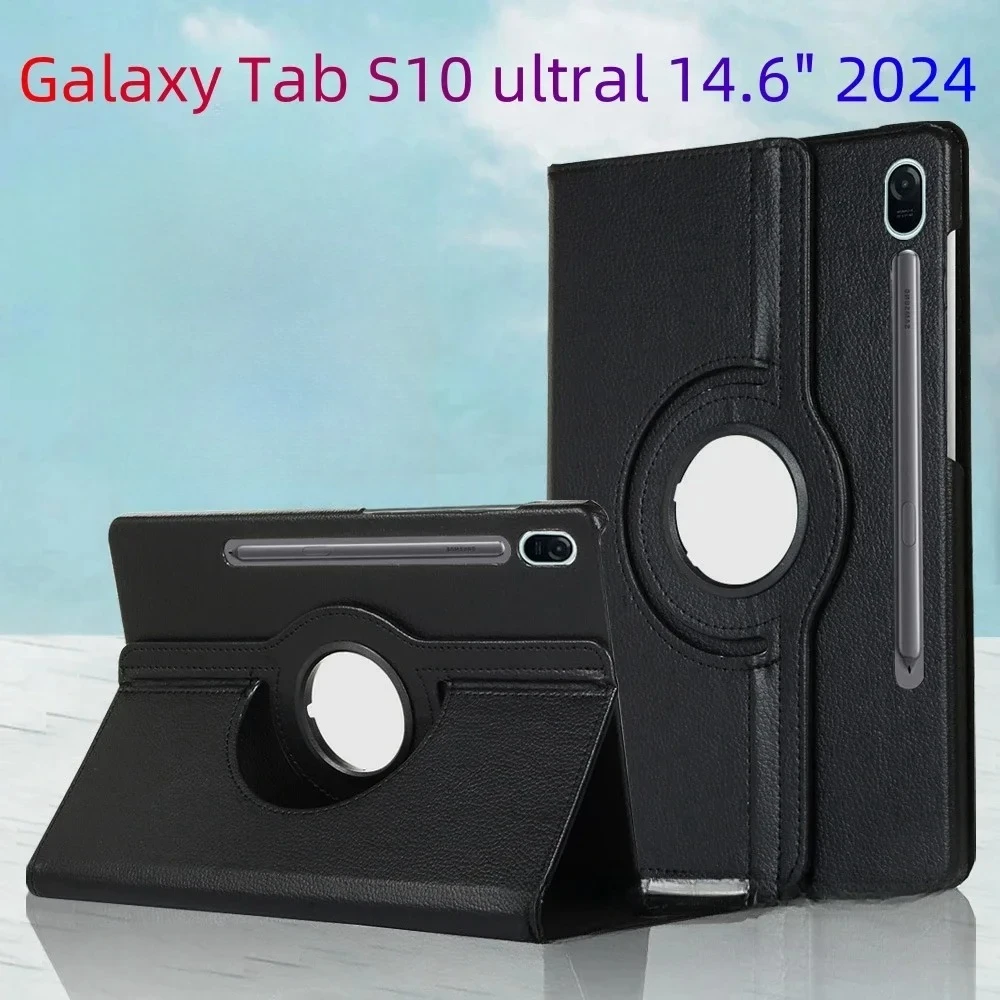 

Чехол для Samsung Galaxy Tab S10 Ultra 14,6 дюйма SM-X920 Tab S9, ультра-вращающийся на 360 градусов чехол для планшета Galaxy S10 + S9 FE Plus 12 4 Cover