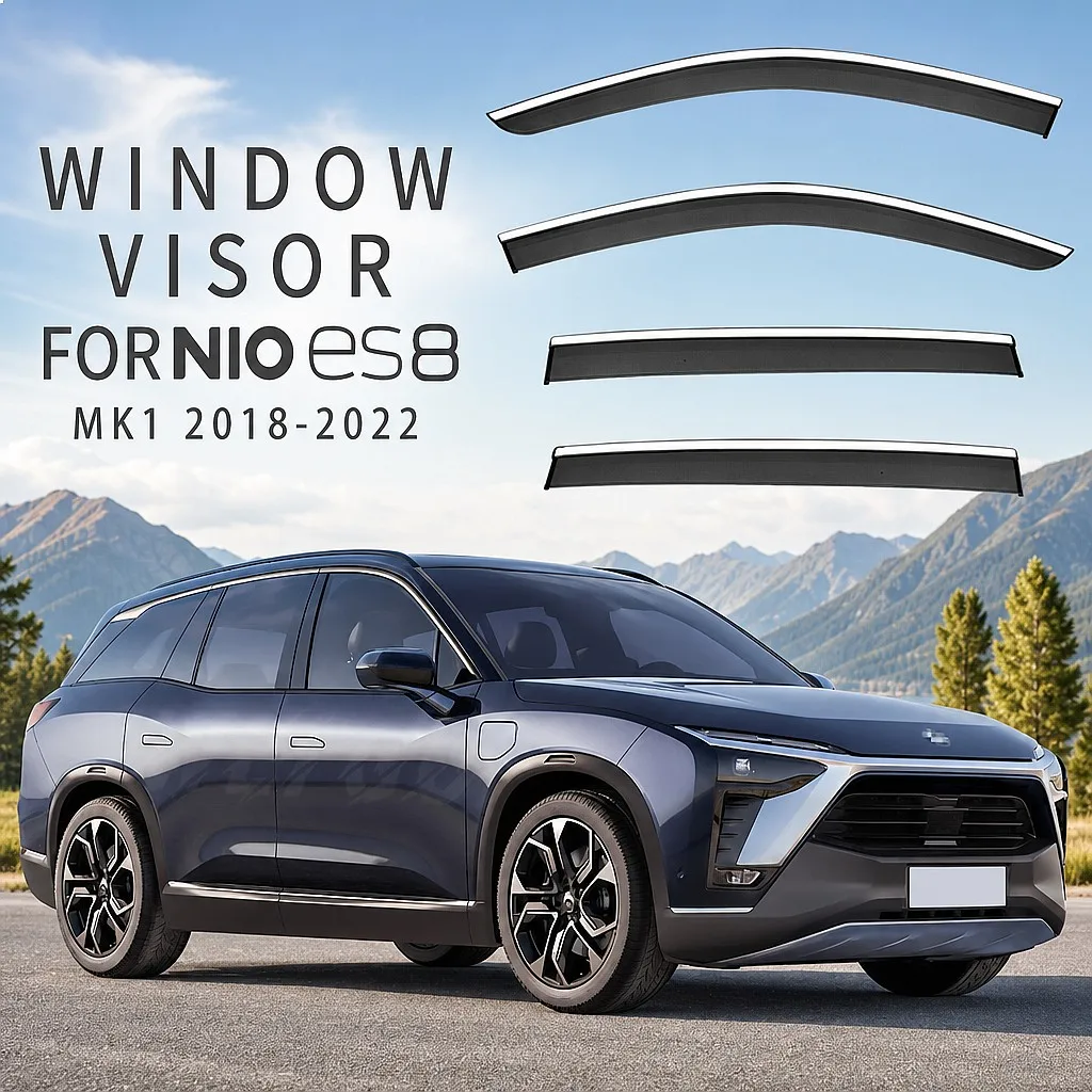 

For NIO ES8 2018-2022 Car Window Visor Rain Sun Shade Awning Windshield Side Deflector Auto Accessories