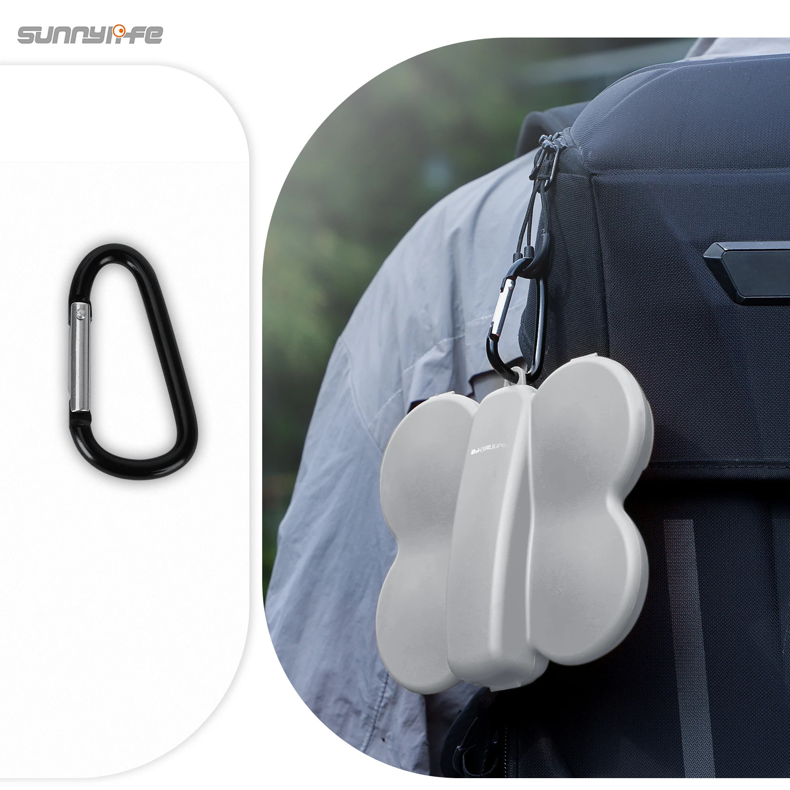 حقيبة الجسم على شكل فراشة من Sunnylife لـ DJI NEO حافظة حمل مضادة للتصادم صندوق مقاوم للغبار لملحقات حقيبة DJI Neo