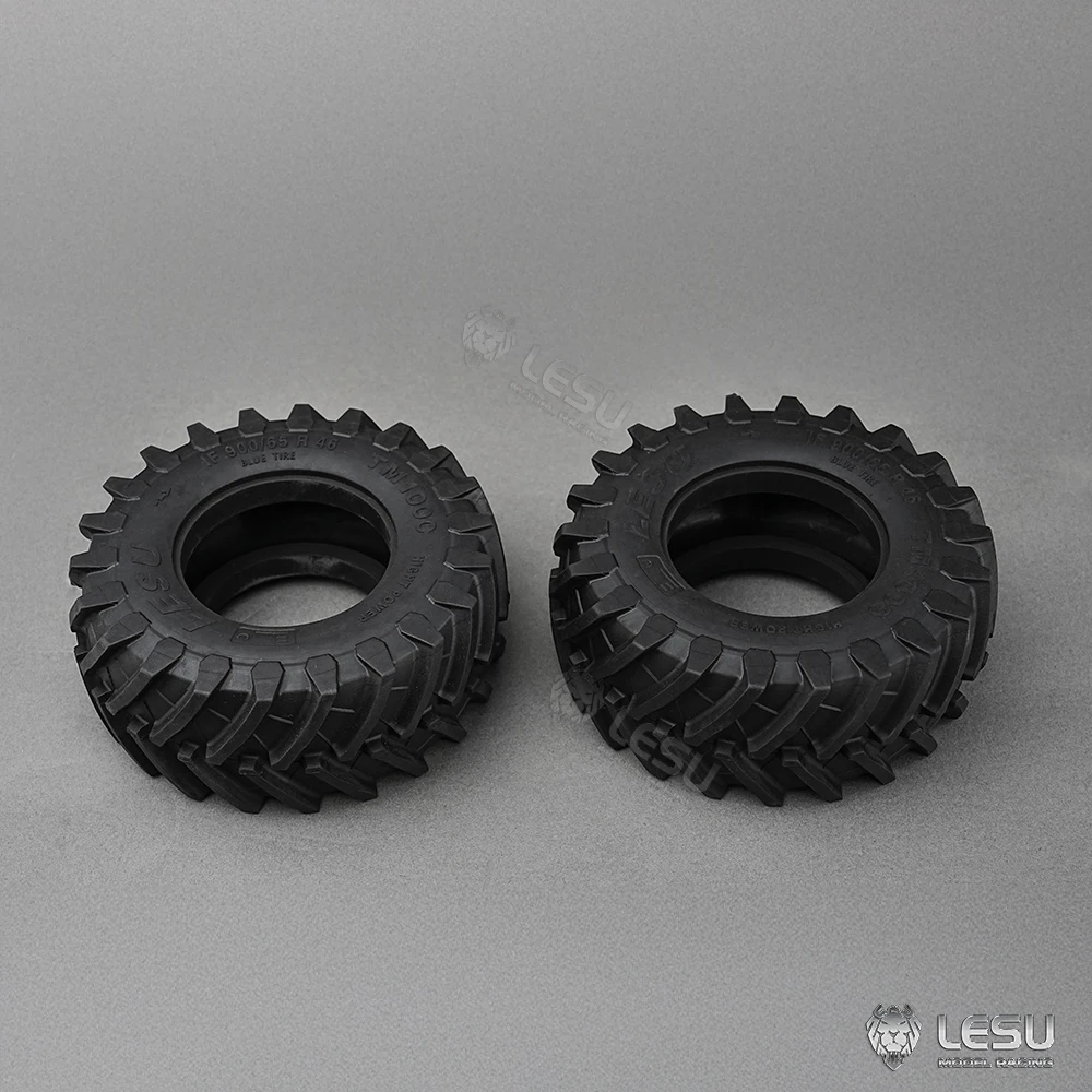 Spare Parts Rubber Rear Wheel Tire Tyre Accessories for Toys LESU 1/14 RC Hydraulic Tractor AOUE 1050 Car Vehicle Model