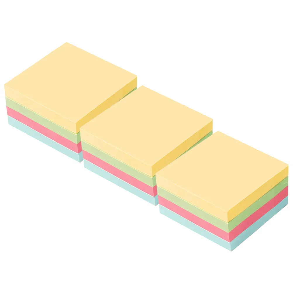 Blocco note autoadesivo colorato Blocco note portatile a strappo per diario di idee per ufficio scolastico Comode schede per appunti