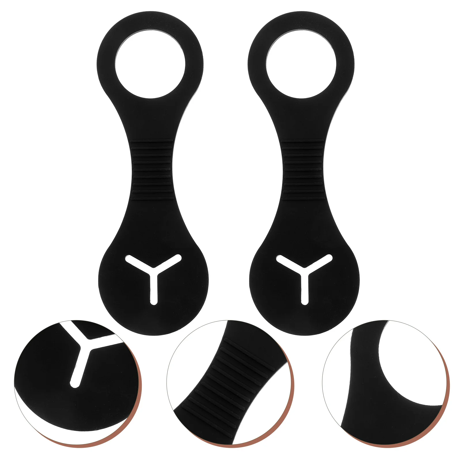 

2pcs Pet Bag Ring Durable Outdoor Waste Bag Holder Lightweight Portable Dog Waste Carrier Retaining Ring For Walking Puppy