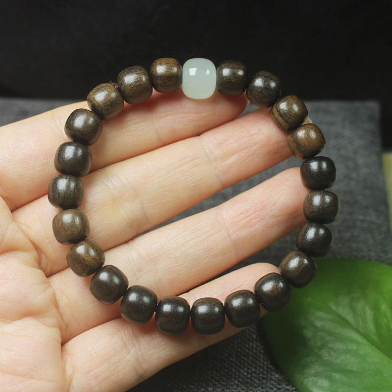 

Cheng Guibao vintage-style bead Buddhist bracelet, simple elegant hand chain, unisex cultural and artistic prayer beads, gif