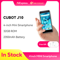 Cubot Android 11 Smartphone J10 4-Inch Screen MINI Mobile Phones 32GB ROM Dual SIM 3G Face ID 2350mAh 5MP Celular Smart Phone