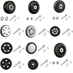 범용 여행 가방 휠 트롤리 케이스, 유연한 음소거 수하물 가방, 회전 휠 교체 수리 액세서리, 1 PC