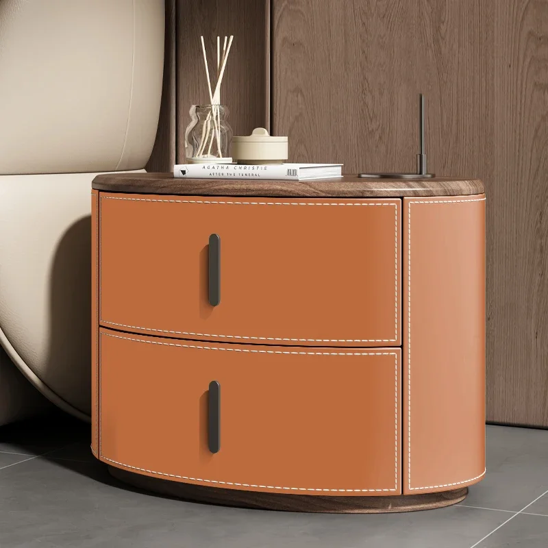 

Simple Aesthetic Bedside Table Unique Style Italian Nordic Elegant Nightstands Storage Drawers Mesita De Noche Bedroom Furniture
