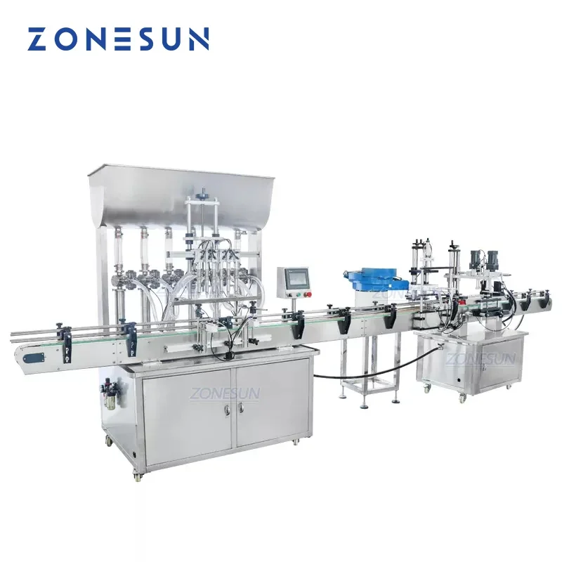 ZONESUN ZS-FAL180AP bouchon de remplissage automatique de bouteille d'ejuice d'arachide pour le vibrateur de Machine d'assemblage de crème de bouteille en verre