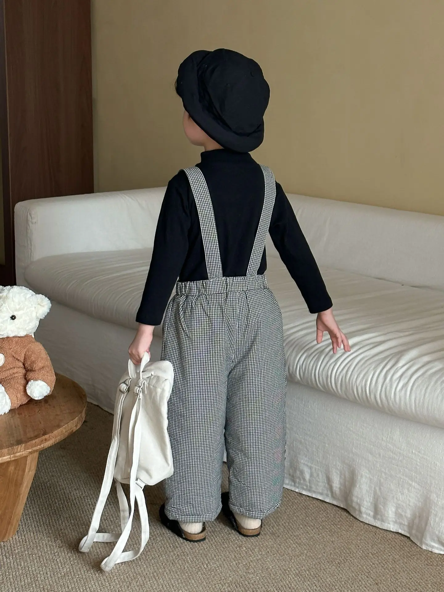 الأطفال الفتيان بانت 2025 الشتاء منقوشة سميكة الدافئة عادية طفل أطفال بنين فضفاض بنطلون أكمام المراهقين 1-8Y الفتيان بانت طويل #6