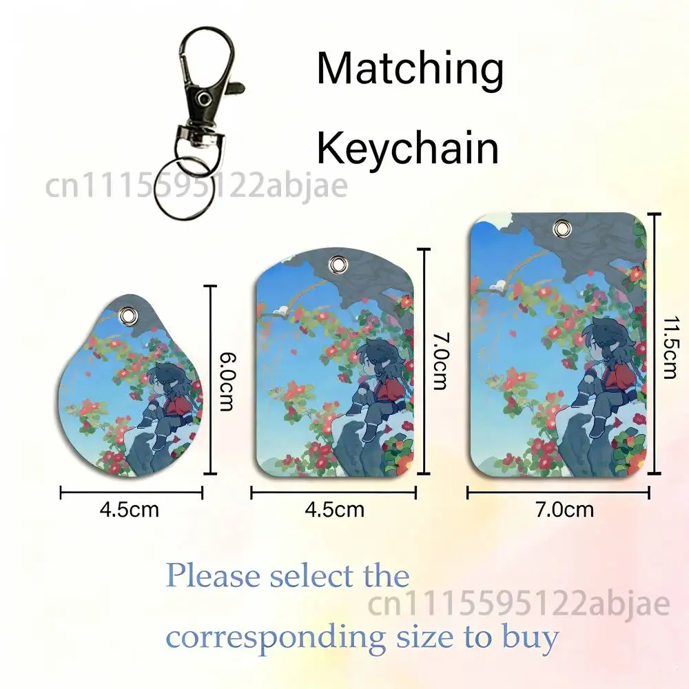 The Legend of L-Luo Xiaohei Card Keychain Fashion Pendant Bag ID Door Card Case Bus Card Cute Adult Scratch Resistant