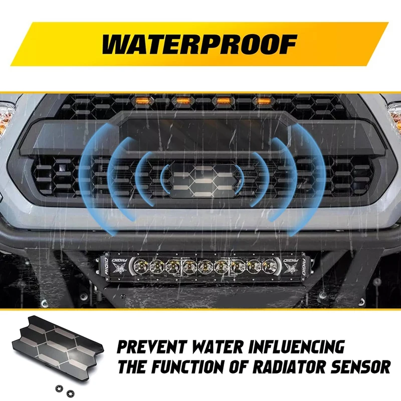 Grill Garnish Sensor Cover 53141-35060, 5314135060 For Toyota Tacoma TRD PRO 2018-2023