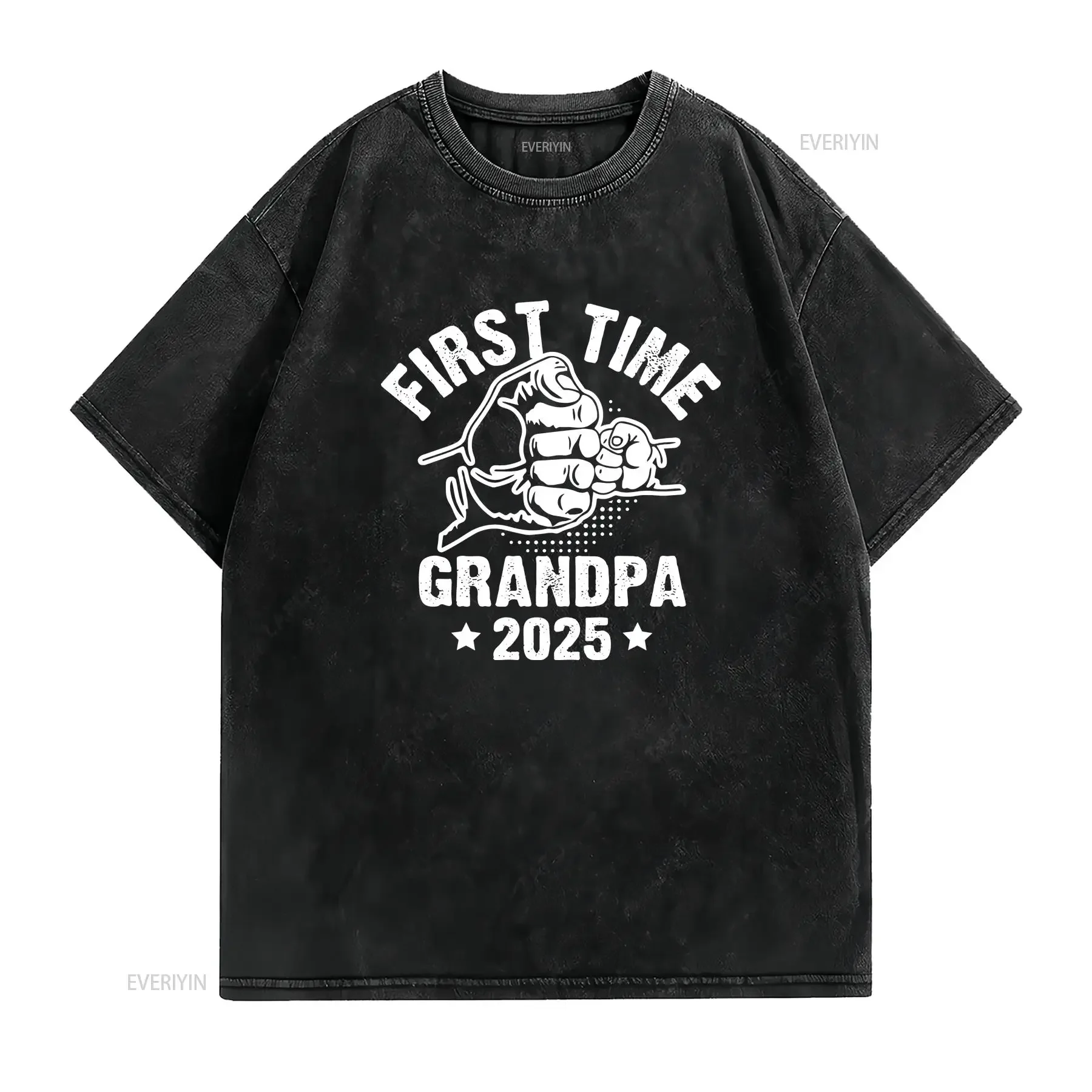 New Grandpa To Be Promoted First Time T Shirt Reveal Personalization for vintage Washed fashion Stylish designer clothes
