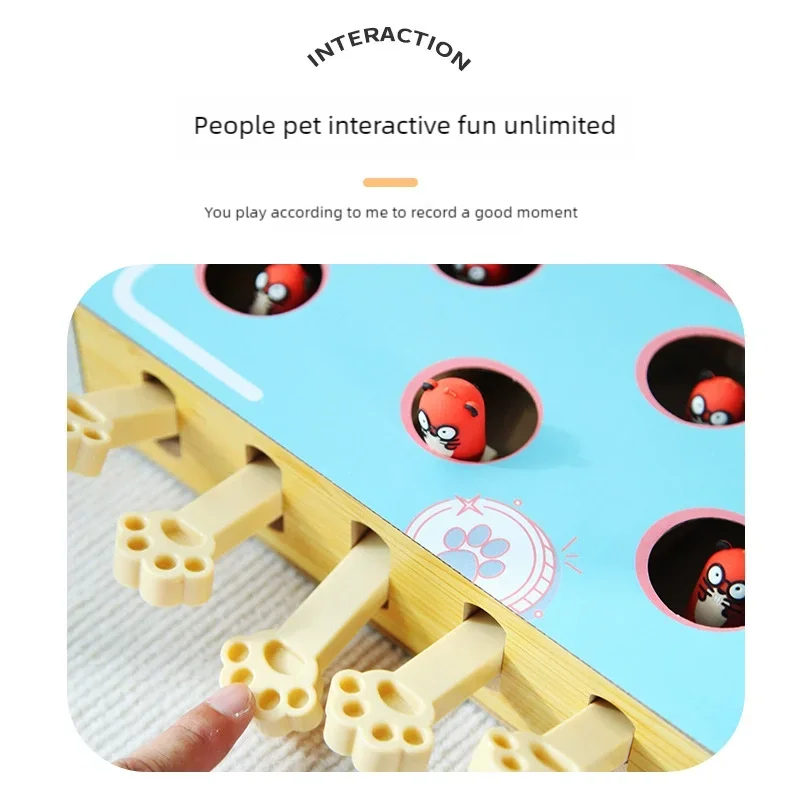 Anti Scratch Furniture Cat Scratcher 2026 New Interactive Whack A Mole Toy Corrugated Cardboard Grinding Claws Pet Supplies
