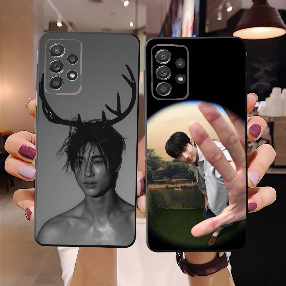 Actor B- Byeon Woo Seok Phone Case For SamsungS24,23,22,21,S20 Ultra Pro 10,S30Plus,S9,20lite Ultra Black Cover