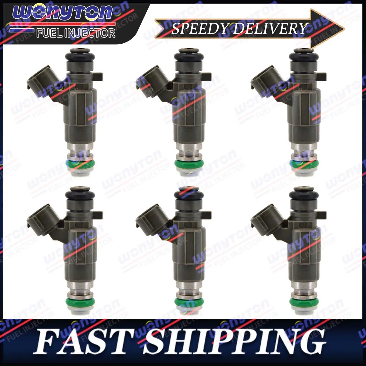 6x Fuel Injectors Fbjc100 for Nissan 350Z G35 3.5L 842-12240 16600-5L700