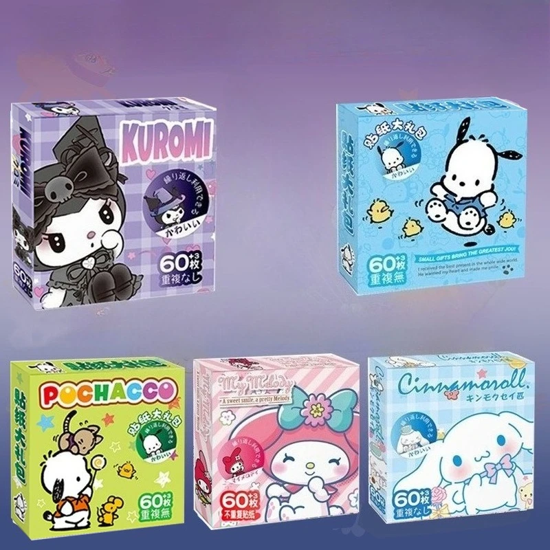Sanrio autocollants coffret cadeau mignon bagages cahier Skateboard tasse d'eau Graffiti autocollants décoratifs