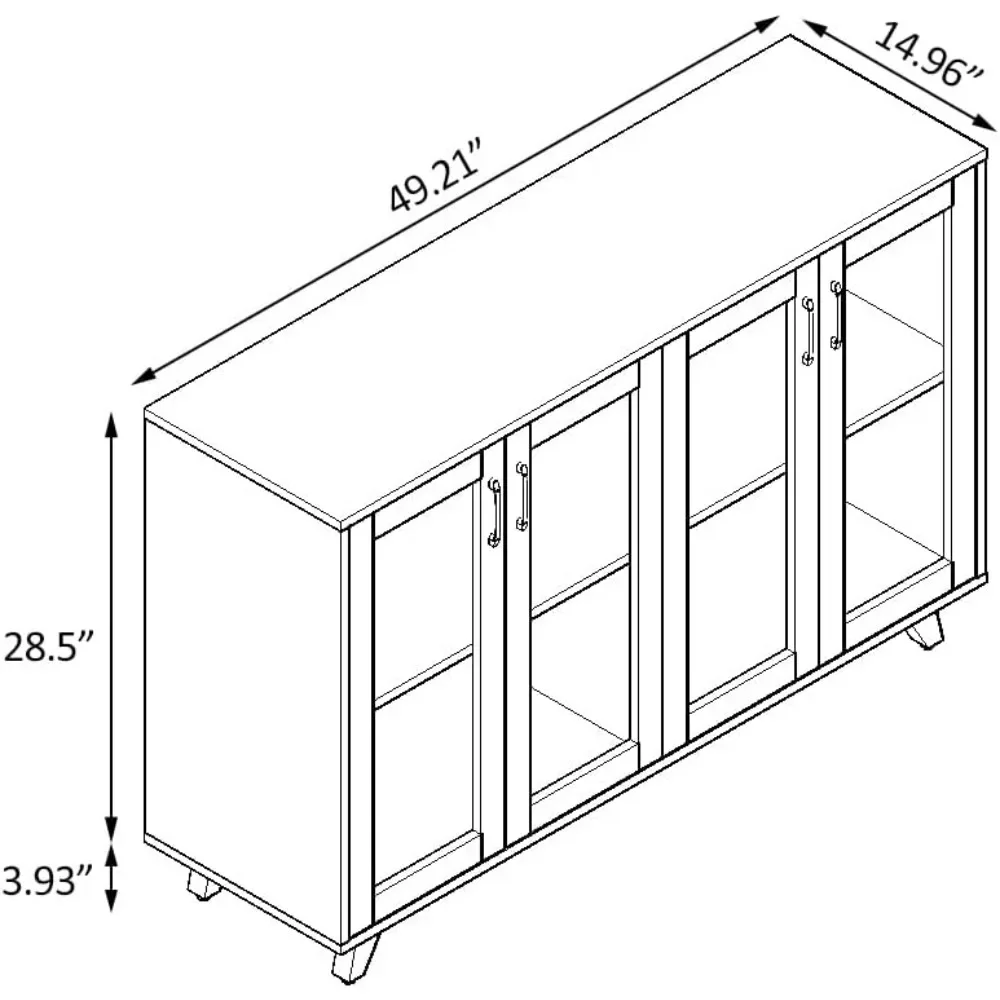 Kitchen Cabinet, Buffet Server Table Accent Sideboard Cupboard Server Buffet Console Table with Doors Cabinet, Cabinets Kitchen