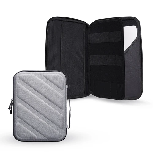 Imagen 1 del producto Bolsa de almacenamiento EVA para Apple IPad Tablet PC, funda a prueba de golpes de 7 a 11 pulgadas, carcasa protectora de tela impermeable y agradable para la piel