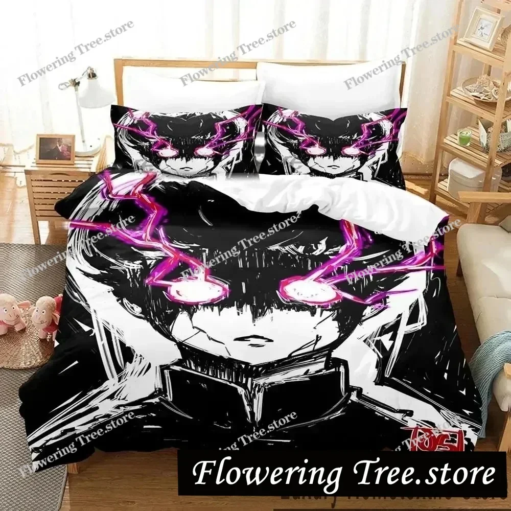 

Anime Mob Psycho 100 Bedding Set Duvet Cover Bed Set Quilt Cover Pillowcase Comforter king Queen Size Boys Adult Bedding Set