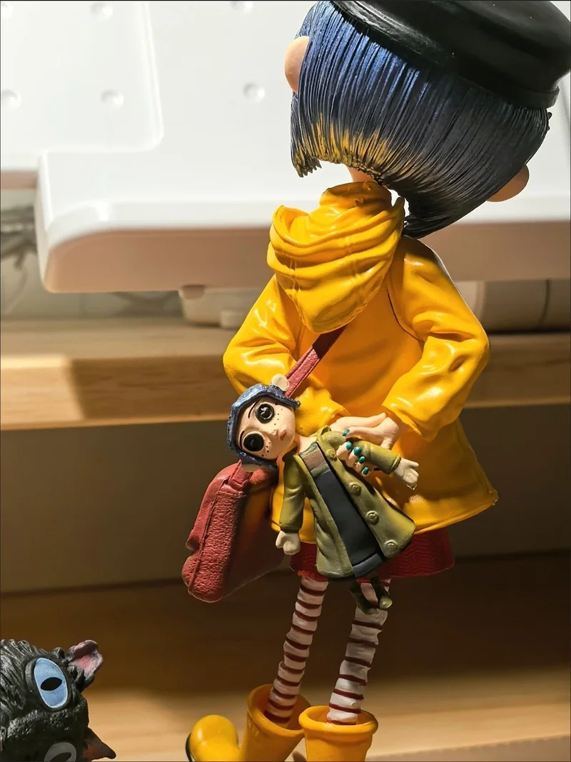 Coraline Action Figure 7 Inch Movie Version Yellow Raincoat Collectible Pvc Model Decor For Collection Enthusiasts Ideal Gift view 2
