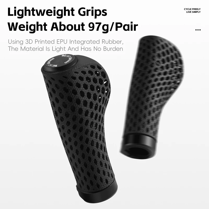 

Эргономичные велосипедные ручки с 3D принтом, мягкие MTB шоссейные велосипедные дышащие сотовые манжеты на руль для удобных велосипедных аксессуаров