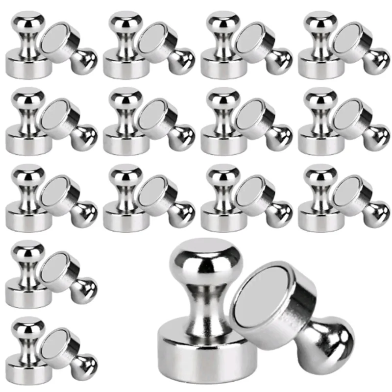 DIY Magnets Super Strong Sliver 5-12 PCS Neodymium Magnet Thumb Stick Suction Cup Super Strong Magnet Powerful Refrigerator Home