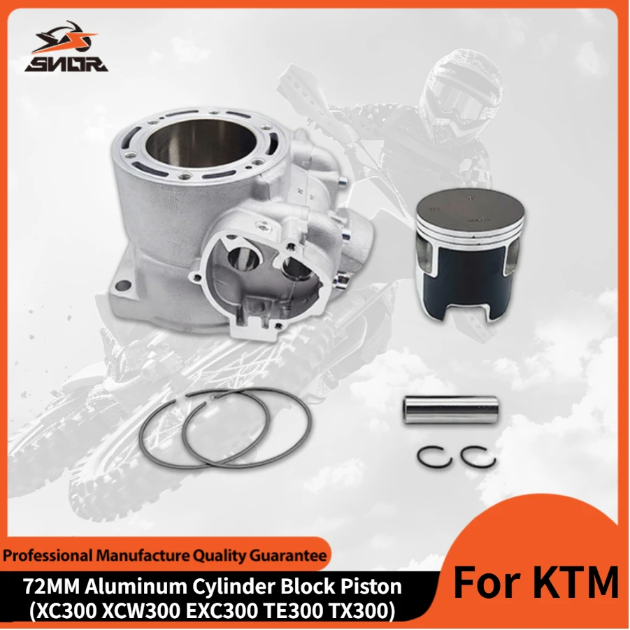 

SNOR 72MM Motorcycle Aluminum Cylinder Block Piston Pin Rings For KTM HUSQVARNA 2017-2018 XC300 XCW300 EXC300 TE300 TX300