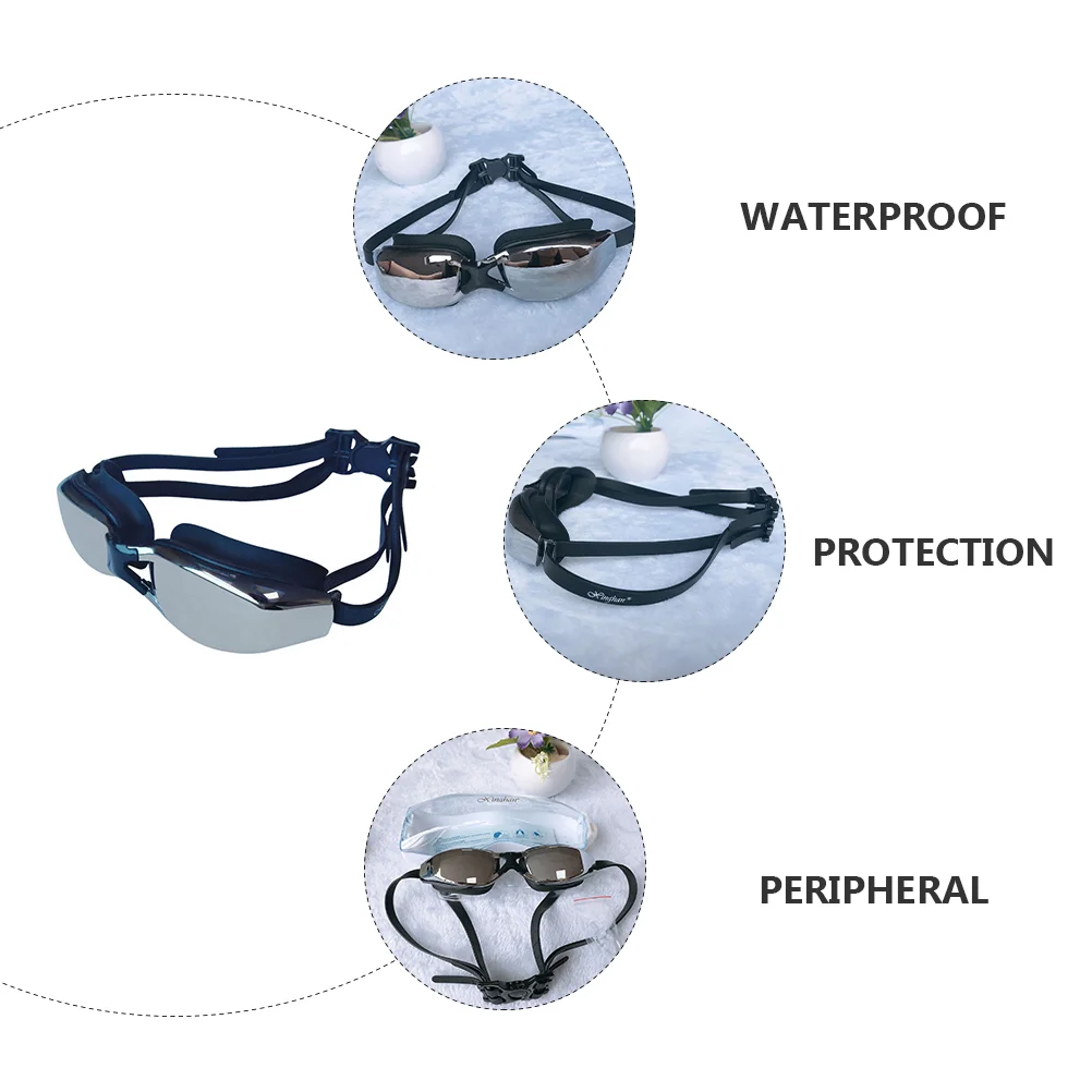 Myopia Swimming Goggles Adult Swimwear Anti-fog Equipment Glasses Waterproof Childrens