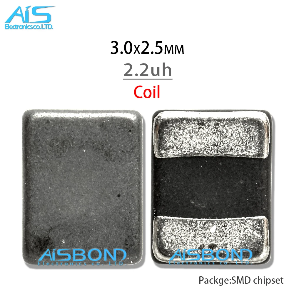 

10-100Pcs/lot 2.2uh 3.0x2.5mm 3*2.5mm Charger Backlight Light Boost Coil For huawei xiaomi samrt phone electrical inductance